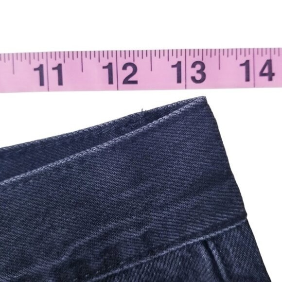 NEW Free People x Sandrine Rose Sz 25 Black Wide Curve Leg Jeans - Picture 11 of 14